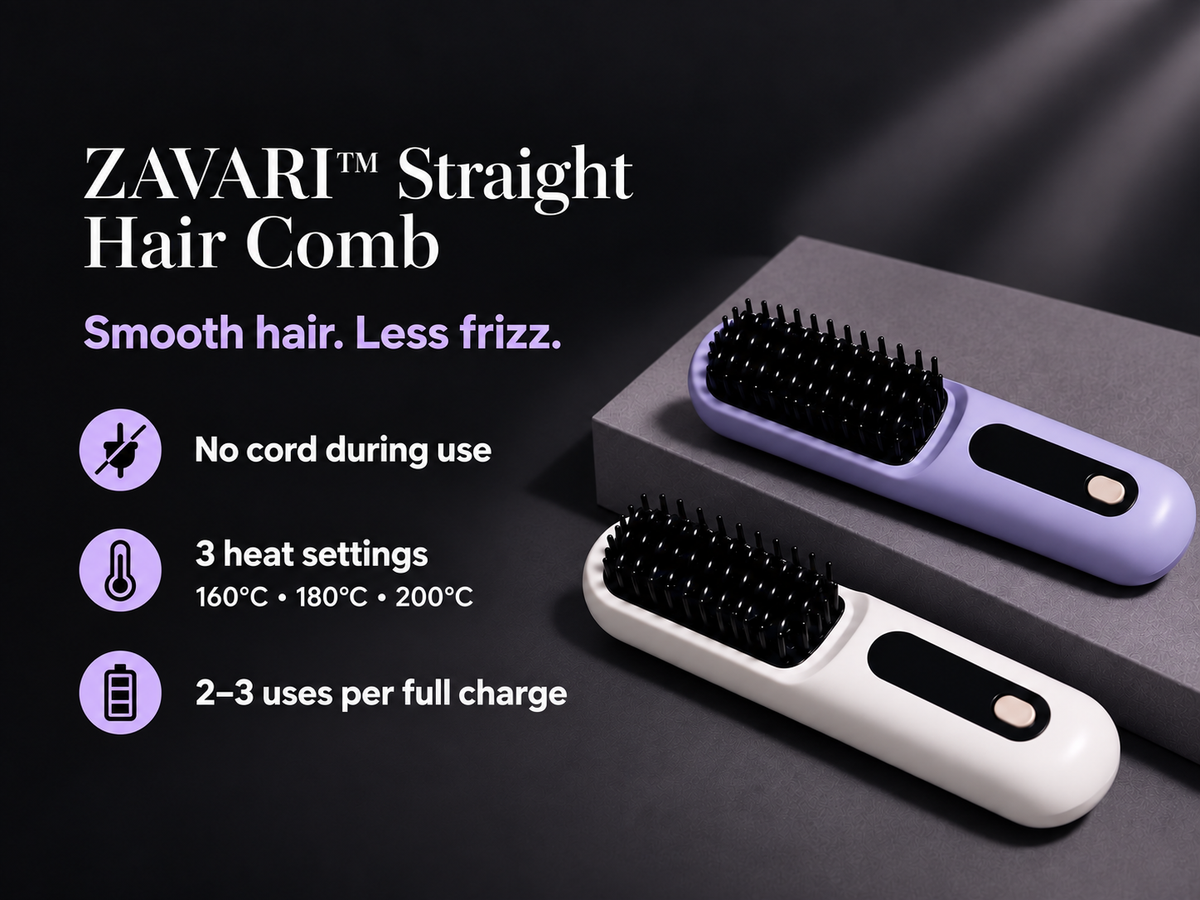 ZAVARI™ Straight Hair Comb