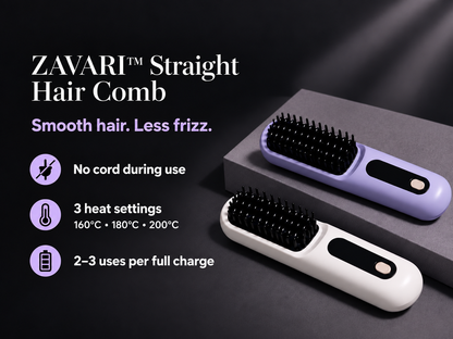 ZAVARI™ Straight Hair Comb